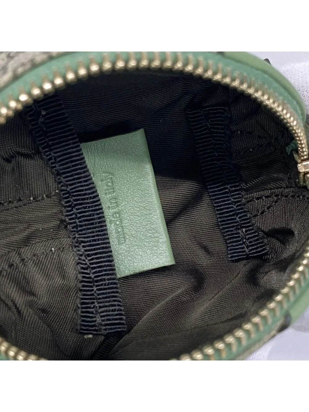 Gucci Coin Case GG Supreme Whale Brown Green Gold - Picture 4 of 10